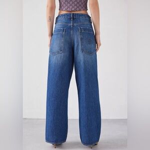 BDG Jaya Baggy Boyfriend Jean in Mid Indigo